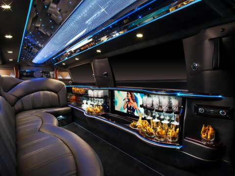 Luxury custom interior on limo